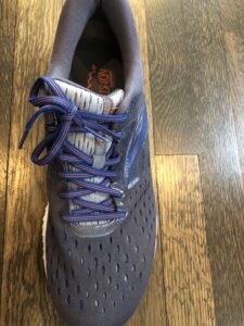 A pair of shoes sitting on top of the floor.