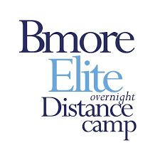 A logo for bmore elite overnight distance camp.