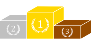 A number of boxes with the numbers 1 to 3 on them