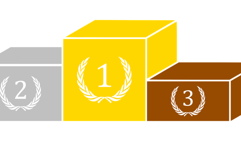 A number of boxes with the numbers 1 to 3 on them