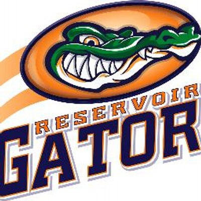 A logo of the gators with an alligator on it.