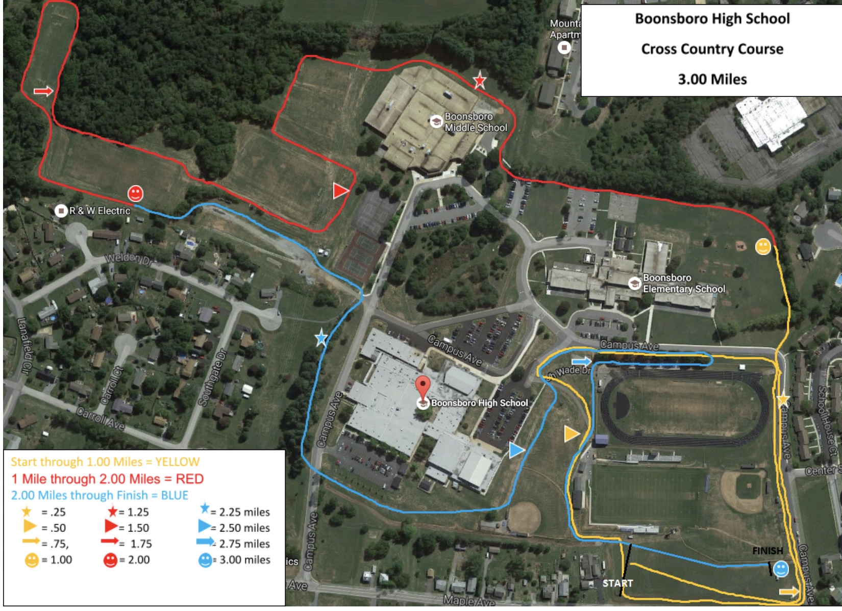 A map of the area where the school is located.