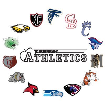 A circle of sports logos with the word athletics in it.